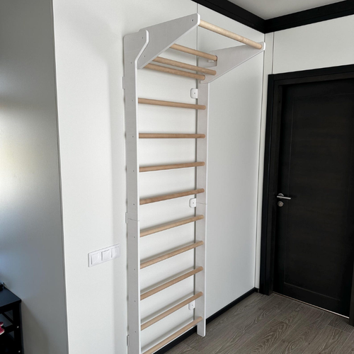 Handcrafted Wooden Swedish Ladder Wall Gym – Premium Home Fitness Stall Bars