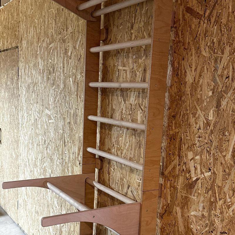 Handcrafted Wooden Swedish Ladder Wall Gym – Premium Home Fitness Stall Bars
