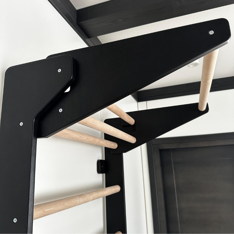 Handcrafted Wooden Swedish Ladder Wall Gym – Premium Home Fitness Stall Bars